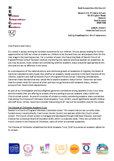 Consultation Letter 4th May 2023