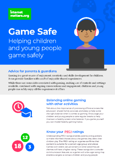 Game Safe – Helping Children & Young People Game Safely