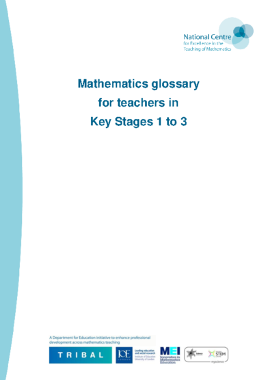 National Curriculum Glossary