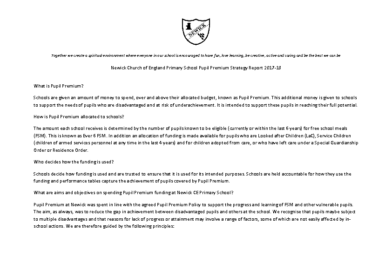 Pupil Premium Statement 2017-18