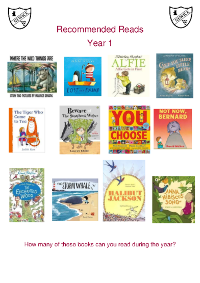 Recommended Reads Year 1