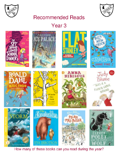Recommended Reads Year 3