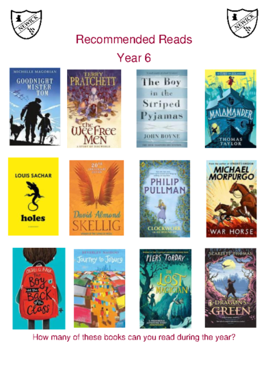 Recommended Reads Year 6
