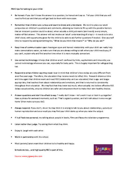 Tips On Talking To Your Child